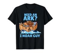 Need an Ark I Noah Guy Funny Christian Humor Bible Pun Kids Value Graphic T-Shirt, Men, Black, L
