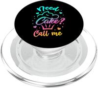 Need Cupcake? Call Me - Funny Cupcake Maker Baking Chef PopSockets PopGrip for MagSafe