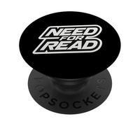 Need For Read Funny Book Lover Reader Quote Joke Saying Worm PopSockets Adhesive PopGrip