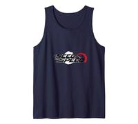 Need for Speed Cars Racing Speedometer Graphic Tank Top, Men, Navy Blue, X-Large