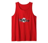 Need for Speed Cars Racing Speedometer Graphic Tank Top, Men, Red, Large
