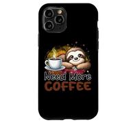 Need More Coffee Cute Sloth Morning Caffeine Case for iPhone 11 Pro