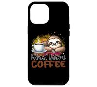 Need More Coffee Cute Sloth Morning Caffeine Case for iPhone 12 Pro Max