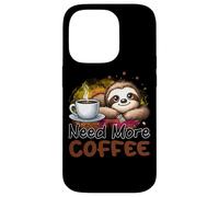 Need More Coffee Cute Sloth Morning Caffeine Case for iPhone 14 Pro