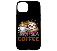 Need More Coffee Cute Sloth Morning Caffeine Case for iPhone 15 Plus