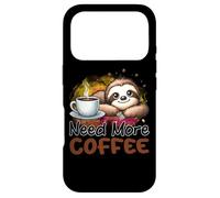 Need More Coffee Cute Sloth Morning Caffeine Case for iPhone 17 Pro