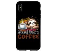Need More Coffee Cute Sloth Morning Caffeine Case for iPhone XS Max