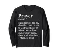 Need Prayer Definition Noun Long Sleeve T-Shirt