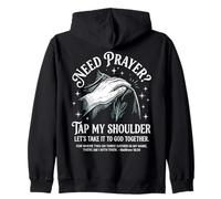 Need Prayer Tap My Shoulder God Matthew 18 20 Zip Hoodie