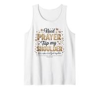 Need Prayer Tap My Shoulder Pastor Bible Matthew Tank Top