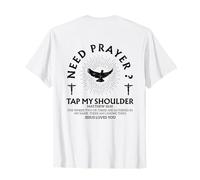 Need Prayer Tap My Shoulder Religious Faith Christian T-Shirt