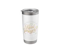 Need Prayers Tap My Shoulder Simple Message of Support Stainless Steel Insulated Tumbler