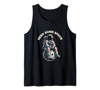 Need Some Space Astronaut Sitting On The Moon Art Vintage Tank Top