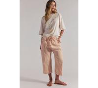 Need You Now Solid Cotton-Poplin Harem Pants at Free People in Apricot Cream, Size: Small - female