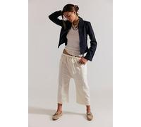 Need You Now Solid Cotton-Poplin Harem Pants at Free People in Tofu, Size: Medium - female