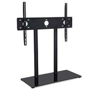 Need4Spares TV Stand Compatible With Panasonic TX-40CX680B Replacement Table Top High Gloss Glass TV Stand Black