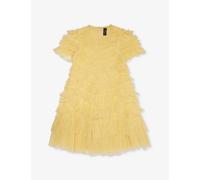 Needle and Thread Girls Lemon Kids Marilla Ruffle-trim Recycled-polyester Dress 4-12 Years 10