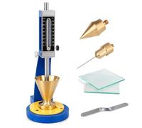 Needle Apparatus for Cement Standard Consistency & Setting Time Testing | Mortar Fluidity Tester, Initial Final Paste Testing Instrument, Trial Cone, Conical Mould, for Laboratory Industrial Use