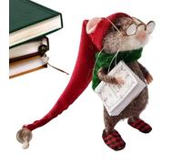 Needle Felted Mou-se Kit | Felt Mouses Christmas Decorations | Cute Handmade Animal Felt Mice Christmas Tree Ornaments | Cute Felt Mice Figurine - Needle Felted Christmas Mouses Doll Decorations