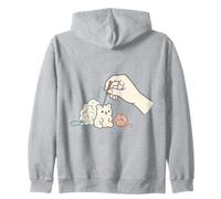 Needle Felting Felted Animals Zip Hoodie