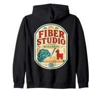 Needle Felting Felted Animals Zip Hoodie