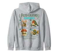 Needle Felting Felted Animals Zip Hoodie