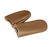 Needle Felting Finger Protectors, 1 Pair Faux Leather Thimble Covers (Thumb + Forefinger), Comfortable Sewing Finger Guards for Embroidery, Cross Stitch, Hand Crafting, Random Color