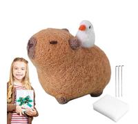 Needle Felting Kit Beginner - Felt Set Tools, Felting Needles Instructions, Doll Making Supplies for Beginners Adults | Craft Hobby Pack DIY Handmade Art Wool Sculpting Creative Project