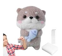 Needle Felting Kit - Wool Felt 5cm | Animal DIY Felting Kit with Feltings Needles Foam Pad Instructions Tools | Craft Kits for Beginners Handmade Animal Gift Home Birthday Use