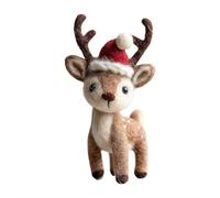 Needle Felting Kits Christmas Day - Santa Claus Christmas Deer Mice Wool Felting Kit,Cute Needle Felted Mice Figurine, Xmas Felted Animal Crafts Decoration Gifts for Kids and Adults