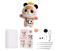 Needle Felting Starter Kit Panda Cat Animals Needle Felting Set Diy Wool Felt Materials Set