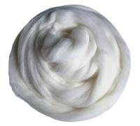 Needle Felting Wool Needle Felting Blended Roving 100g Wool Hand Dyed Mixed Natural(White)