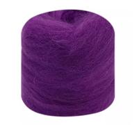 Needle Felting Wool Needle Felting Blended Roving Purple for Wool Hand Dyed Mixed Natural(63,100g)