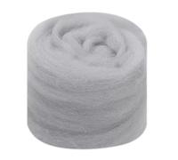 Needle Felting Wool Needle Felting Blended Roving Wool Hand Dyed Mixed Natural(93,50g)