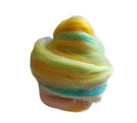 Needle Felting Wool Wool Roving Mixed Colored Series for Needle Felting Wet(CS3,20g)