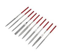Needle File Set Durable Sturdy Jewelry Files for Shaping Carving Wood Metal Plastic 10Pcs (5 * 180mm)