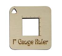 Needle Gauge and Ruler, Crochet Gauge Measuring Tool | Wooden Knitting Sewing Tool Knitting Gauge Tool | Handy Knitting Accessories Sewing Measuring Gauge for Knitting