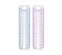 Needle Gauge - Pack of 2 - Knitting Needles Measuring Tool - Knit Measure Size Ruler - Needle Sizing Tool
