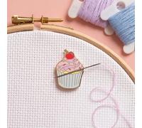 Needle Minder - Cupcake for Cross Stitch, Sewing, Embroidery and Needlework Accessories, Enamel and Magnetic
