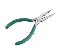 Needle Nose Pliers 5 Inch High Carbon Steel Rustproof Ergonomic Rubber Handle Jewelry Making DIY Craft Precision Tool for Jewelry Makers and Craft Enthusiasts (Straight Head)