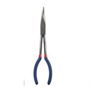Needle Nose Pliers Set 280mm with 45 Degree and 90 Degree Bent Head O Ring Clamp for Industrial and Hobbyist Applications (B)