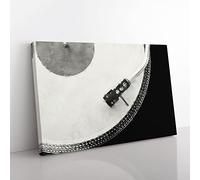 Needle Of The Turntable Painting Modern Art Canvas Wall Art Print Ready to Hang, Framed Picture for Living Room Bedroom Home Office Décor, 50x35 cm (20x14 Inch)