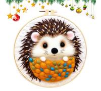 Needle Point Kits Adults Beginner | Creative Wool Needle Felting Kit Christmas Handmade Kit Arts and Crafts, Needle Felting Kits with Picture Frame, Foam Pad and Felt Cloth for Friends Family