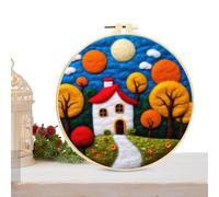 Needle Point Kits Adults Beginner | Creative Wool Needle Felting Kit Christmas Handmade Kit Arts and Crafts, Needle Felting Kits with Picture Frame, Foam Pad and Felt Cloth for Friends Family