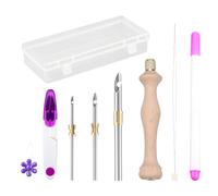 Needle Punch Kit for Adults, Punch Needle Pack for Beginners | Needle Punch Kit with Threader,Storage Box with Embroidery Tool Included for Easter Craft Projects Adults and Kids