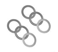 Needle Roller Thrust Bearings AXK5578 2pcs with Hardened AS5578 Washers 55x78x3mm for Ship Rudder Shafts and Agricultural Equipment