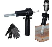 Needle Scaler Attachment With Sds Shank And 18 Electric Needle Scaler Adapter With 1 Pair Of Gloves For Paint Rust Dirt And Welding Dust Remover Hardened Alloy Steel