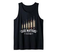 Needle Size Matters Funny Nursing and Nurses Tank Top