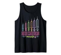 Needle Size Matters Funny Nursing and Nurses Tank Top