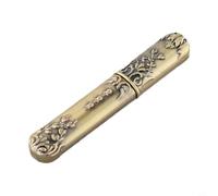 Needle Storage Box Sewing Tool Holder for Pins and Needles Organiser Portable 8.5cm Metal Case(Bronze)